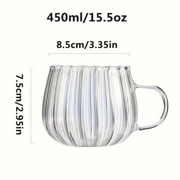 Sæt med 2 græskarformede glaskrus — Glas af borosilikatglas (450 ml)