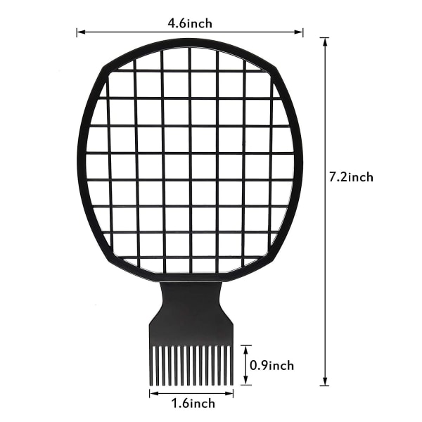 3 stykker Twist Natural Hair Comb 2 I 1 Afro Twist Curl Comb Til Mænd Kvinder Barber Bruger