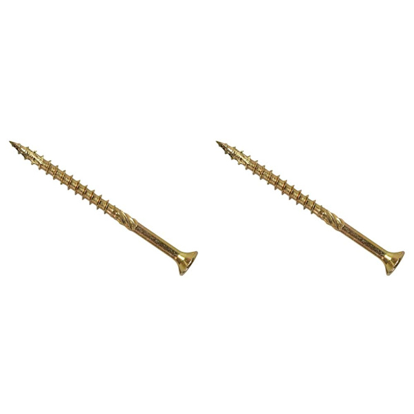 Elite Snabbstart Träskruv | 4,0 x 45 mm | Zink Gul | Ask 200 (Förpackning med 2) 4.0 x 45mm (Pack of 2) 4.0 x 45mm (Pack of 2)