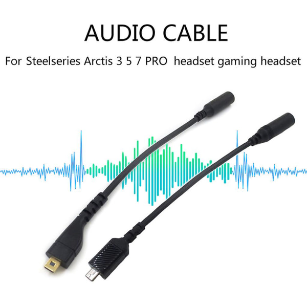 Byt ut delar Ljudkort Adapter Kabel För Steel Series Arctis 3 5 7 Pro