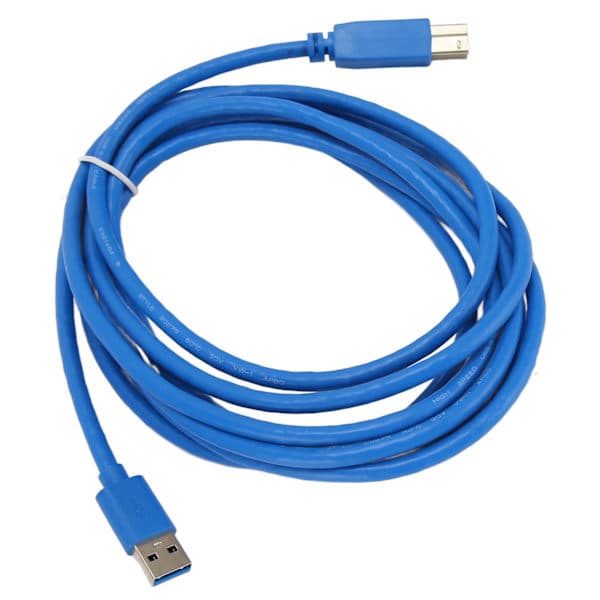 USB 3.0 skrivarkabel A hane till B hane 5 Gbit/s 3 meter lång PVC koppar USB skannerkabel för externa hårddiskar hubb