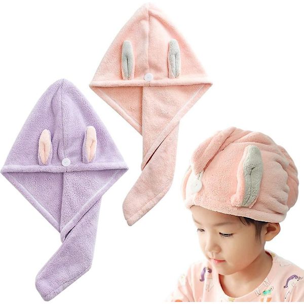 Superabsorberande Snabbtorkande Hårtork för Barn Dotter 2-pack Present