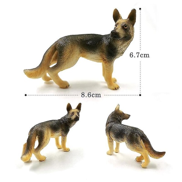 Ny ulv Hund Pomeranian Whippet Golden Retriever Schnauzer Dyremodell Actionfigur Hjemmeinnredning Gutter Jenter Gave Pedagogisk leke,shetland Sheepdog