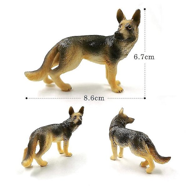 Ny Varghund Pomeranian Whippet Golden Retriever Schnauzer Djurmodell Actionfigur Heminredning Pojkar Flickor Present Pedagogisk Leksak, Varghund