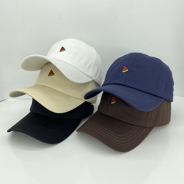 Hatt Kvinnor Vår Och Höst Vattenmelon Broderi Casual Fa Brown