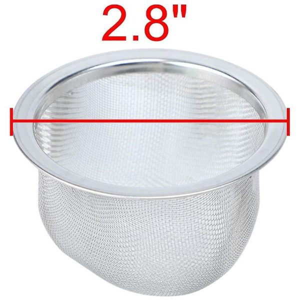 Sourcing Map Metallisk Husholdningsnett Te-blad Sil Spice Infuser Rustfritt Stål