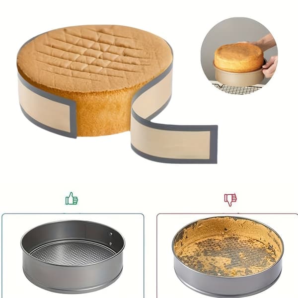 Sæt med 2 non-stick silikonebageunderlag — Genanvendelige og varmebestandige