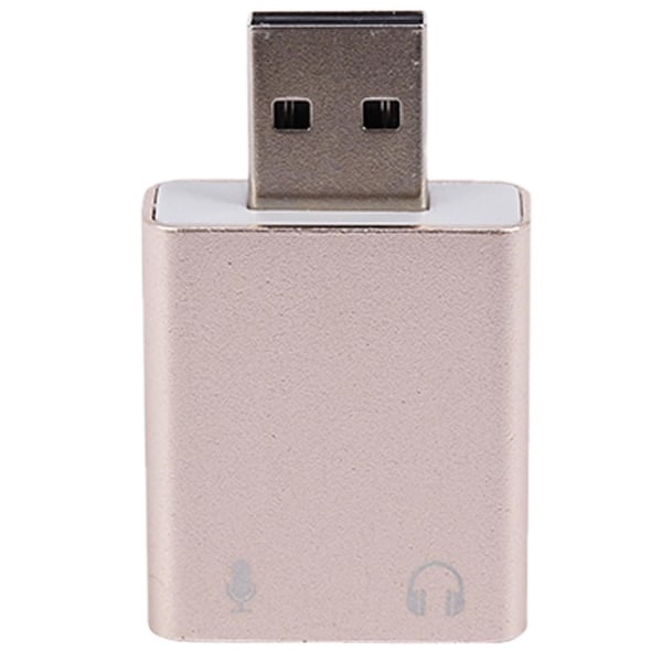 USB-ljud 7.1 Extern USB till 3,5 mm Ph-adapter O Mic-ljud för PC