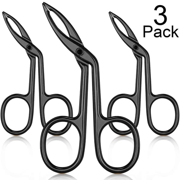 3-pack ögonbrynspincetter, saxformade