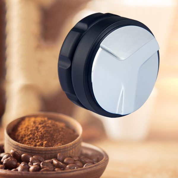 53mm Kaffetamper Kaffefordeler Espresso Tamper Til Køkken Sort