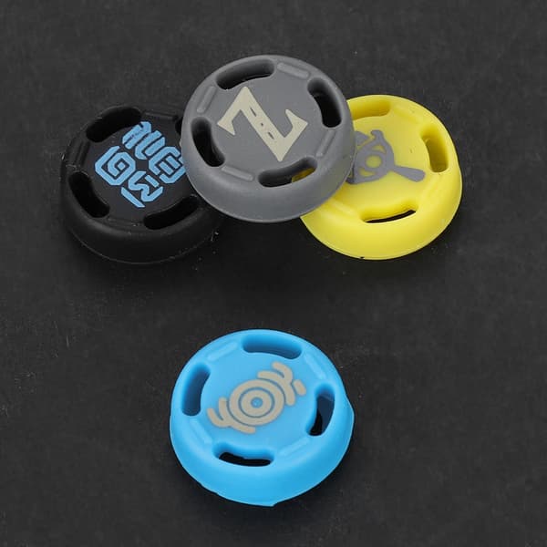 Sklisikker silikon erstatnings-joystick tommelgrep for Nintendo Switch/PS3/PS4