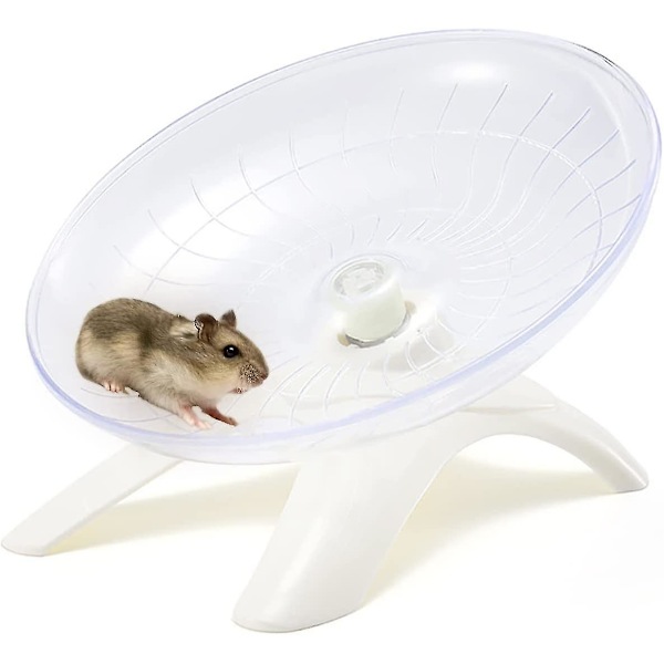 Hamsterin juoksupyörä pidikkeellä Mute Toy (valkoinen) 1 kpl (b-2-v)