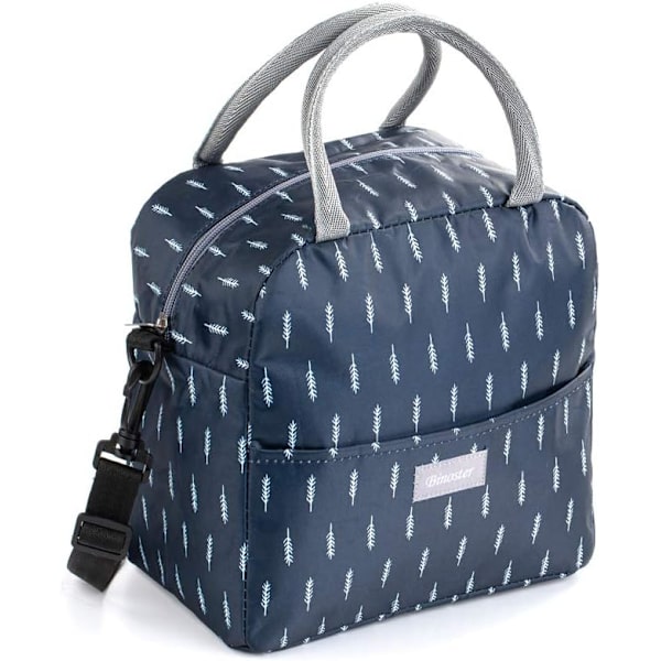 Lunsjpose Tote Bag for Kvinner Bred Åpen Isolerte Kjølepose Vannbestandig Termisk Lekkasjesikker Lunsjarrangør For Menn Jenter Utendørs Piknik Arbeid Nib Max