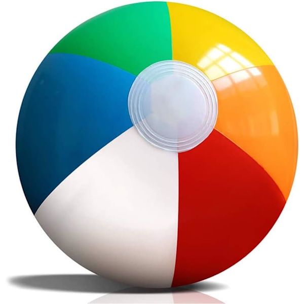 16/20/24 tum Strandboll Uppblåsbar Flerfärgad Semester Simbassäng Party Leksaker Blås Upp Sommarspel, 1pk-12pk, Regnbåge, 2st Rainbow 2pcs