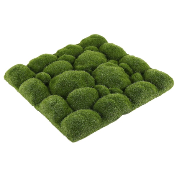 Gressmatte- steinform innendørs grønn kunstig plen gresstepper falske torv mose til hjemmet hotellvegg