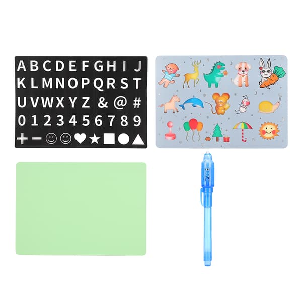 A5 Ritbräda Fluorescerande PVC för Barn Målning Skrivning Graffiti Pedagogisk Leksak