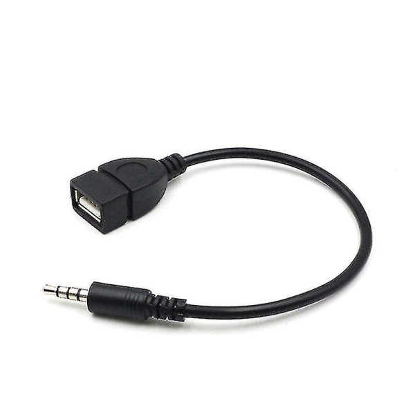 3,5 mm:n USB äänikaapeli U-levyliitäntä Automaattinen CD-soitin Ajoneuvon äänijohtokaapelisovitin Sisätarvikkeet