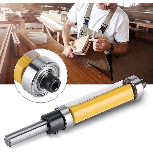 1/4 tommer 76,2 mm skaft mønster planfræser med top og bundleje gul (b-2-v)