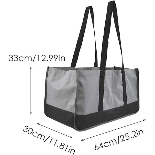 Canvas Brændestabs Tote Opbevaringspose Vandafvisende Robust Totepose
