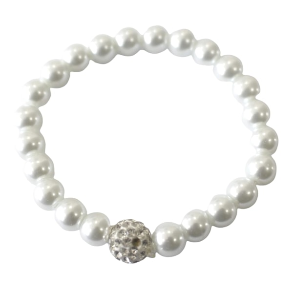 Sträckbart armband med pärlor för flickor/kvinnor (Pärlor med Shamballa)