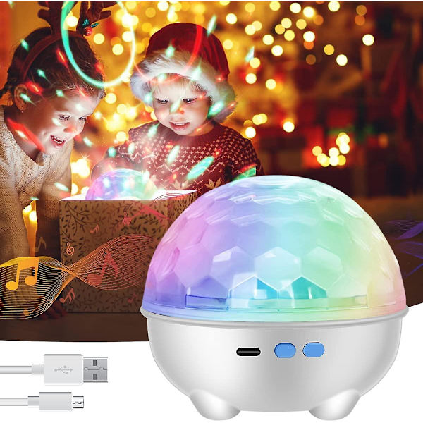 1 stk Stjerne Nattelys Projektor Galakse Projektor Nattelys Gjenbrukbar Barn Nattelys USB Lading/batteridrevet Rom Dekor Lampe Bærbar LED Sengelampe