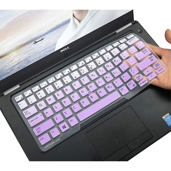 Dell Latitude Tangentbordsöverdrag för Dell Latitude E7450 E7470 E5470 E7480 E5450 5480 5490 7490, Dell 3340 E3340 Bärbar dator Silikon Tangentbordsskinn Tangentbordsskydd