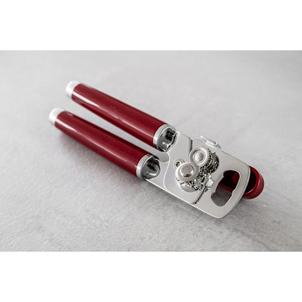 d burköppnare, burk- och flasköppnare, rostfritt stål, Empire Red Tin Opener Tin Opener