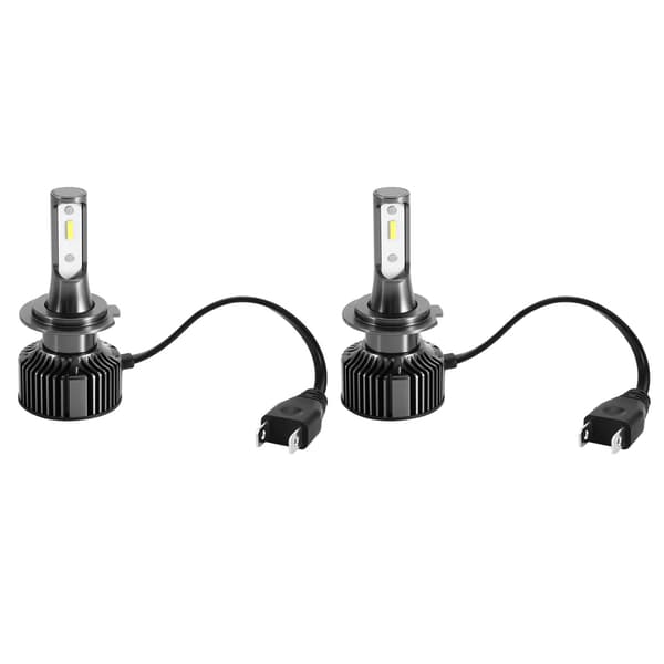 2 stk 28W 6500K Supersterk LED Bilfrontlyktsett Frontlyspærer E10-H7