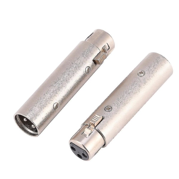 2kpl Microph Connector 3-pin Xlr To Fe Socket O Microph Extens Adapter Connectors