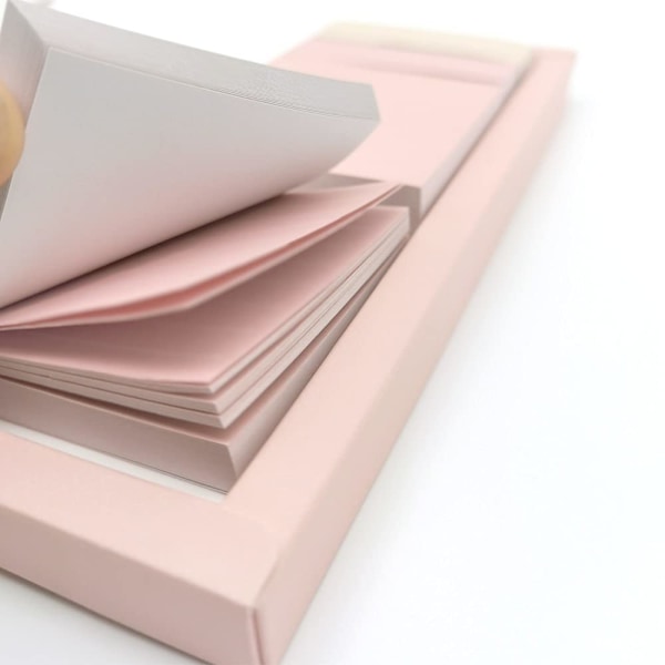 Pink Lined Notes Sæt, 240 Pastel Sticky Notes, Selvklæbende Indeks Labels, Søde Memo Notepads til Skole, Kontor og Hjem pink