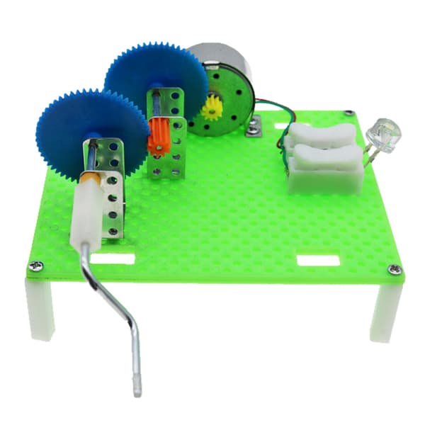 To-trins acceleration håndsving generator fysik eksperiment videnskabslegetøj DIY opfindelse