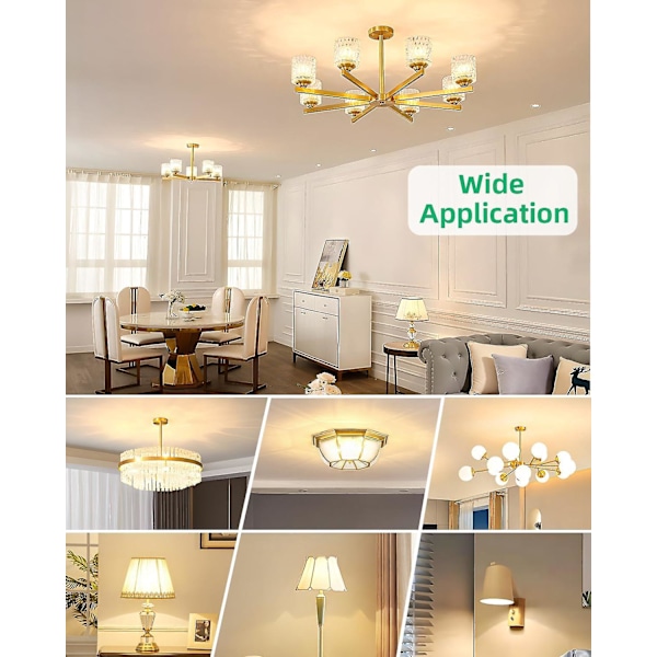G9 LED-lampor, 3,5W motsvarande 30W halogenlampa, varmvit 2700K 380lm flimmerfri AC/DC 220V för sovrum, vardagsrum, kök, trädgård, ej dimbar