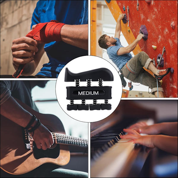 Fingerstyrka, Fingerövning Finger Underarm Handgrepp Styrketränare Övningsutrustning Handgrepp för Musiker, Klättring Impro red, blue, black