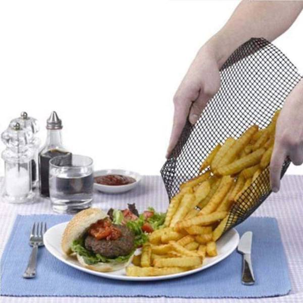 Bbq Grill Mesh Mat Sæt 3 stk. Non-Stick Grillrist Genanvendelig Varmebestandig Bbq
