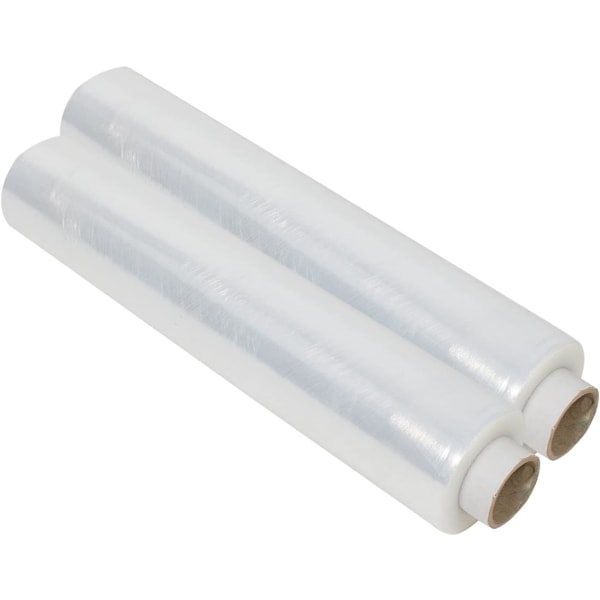 Emballasjesonen | Multi-bruk sterk palle stretch wrap cling film | Rivebestandig | Vann- og fuktsikker | Høykvalitets flerbruks palleinnpakning 2 Rolls 2 Rolls