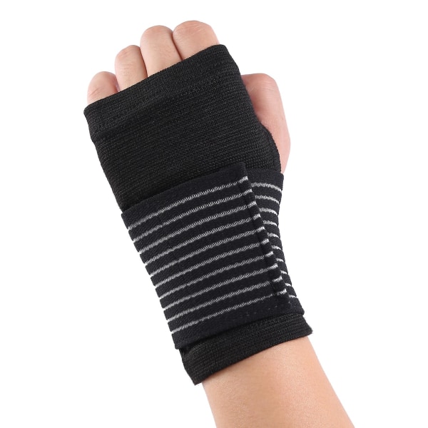 Handledsskena, 2-pack elastisk handledsbygel med rem, handledskompressionsband, justerbar handledsrem Lindrar handledssmärta, tendonitis, sportanvändning för män