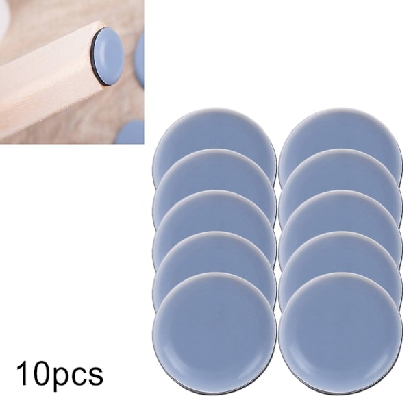 2x10x Möbelskyddsunderlägg Självhäftande Stolsbensunderlägg Blå 30mm