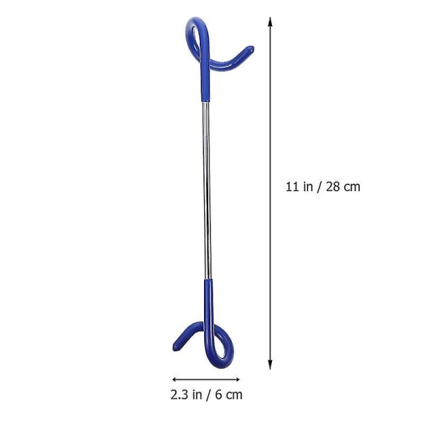 2 stk Telt Lamp Hooks anti-slip belægning på de to ender har en god anti-skrid effekt og kan også beskytte genstande mod slid.