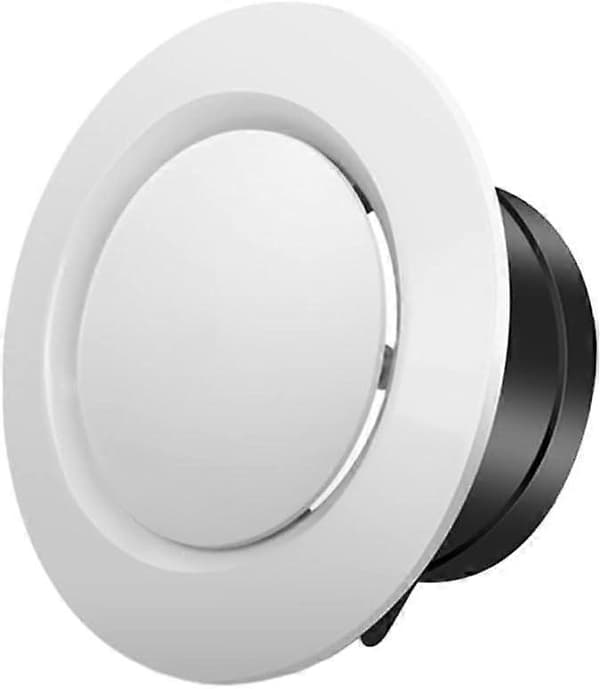 Ventilationsgitter 125 mm til loft, sikker montering, dekorativt design, dækplade til rumventilation