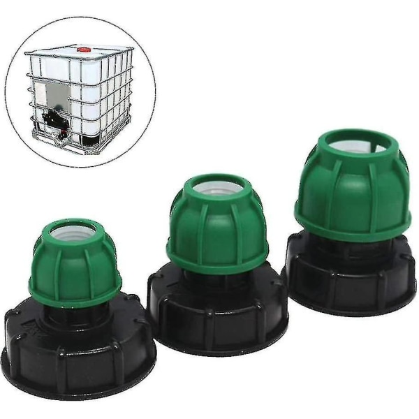 IBC-sovitin, S60x6 IBC-säiliön sovitin suoralle letkulle, kasteluun sopiva