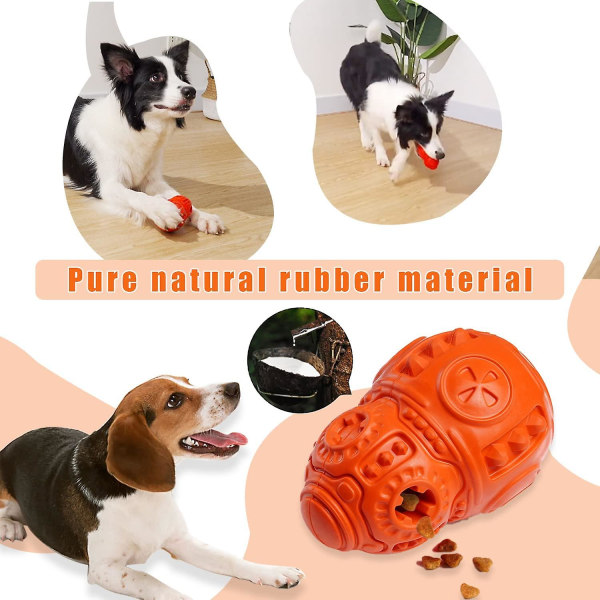 Hundelegetøj, Tyggelegetøj til Hunde, Holdbart Naturligt Gummi, Uforgængeligt Hundelegetøj til Store og Små Hunde