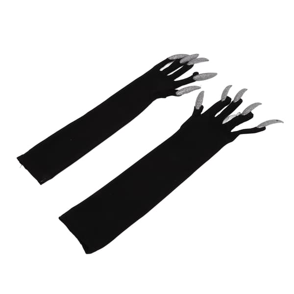 Halloweenhandsker lavet af polyester, åndbare, holdbare, vaskbare, kostumetilbehør til fest
