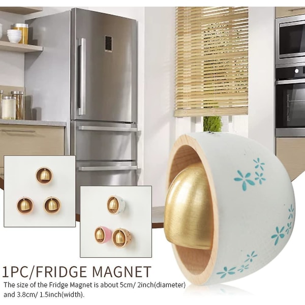 Dekorative køleskabsmagneter, klokkeformede køleskabsmagneter i japansk stil til magnettavler Indretning af hjemmekontor