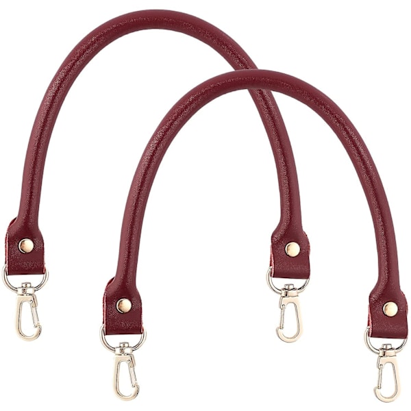 Læder Håndtaske Håndtag Med Spænder Udskiftning Alloy Taske Rem Brun