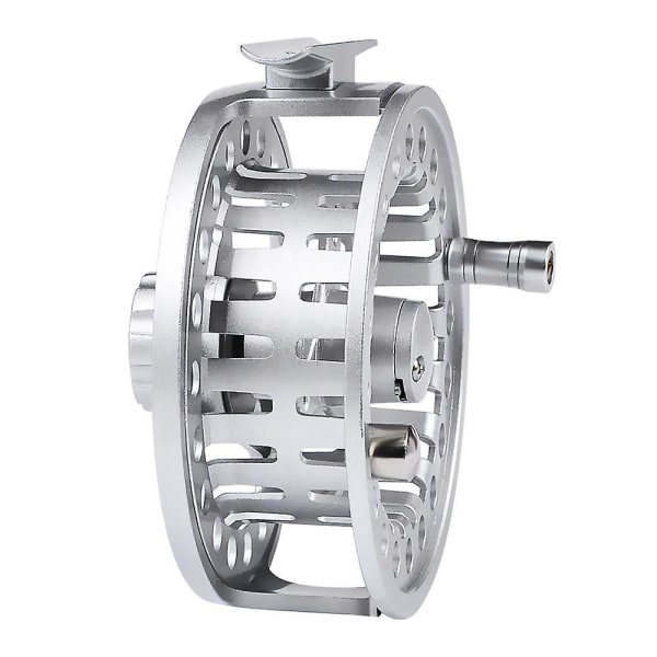 Fuld aluminiumslegering metal fluefiskerhjul Cnc bearbejdet 7/8 fluefiskerhjul sølv