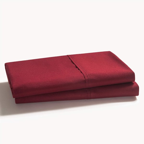 Putevar 2-pak Winery - Rød børstet polyester mikrofiber putevar med konvoluttlukking, 50 x 75 cm Winery 2pcs Pillowcases(50x75cm)