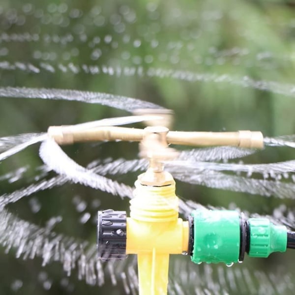 Garden Sprinkler, 360 Degree Watering Irrigation System Lawn Sprinkler Rotary Sprinkler, Automatic Garden Watering Irrigation Sprayer For Plants Flowe