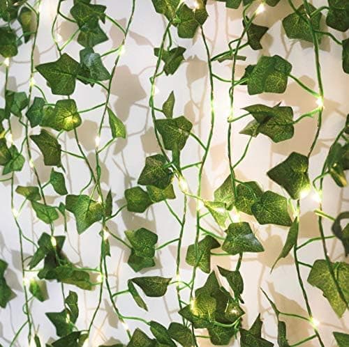 Better Life Attic eføy lyslenker, slyngplanter med LED-eventyrlys 16.5ft