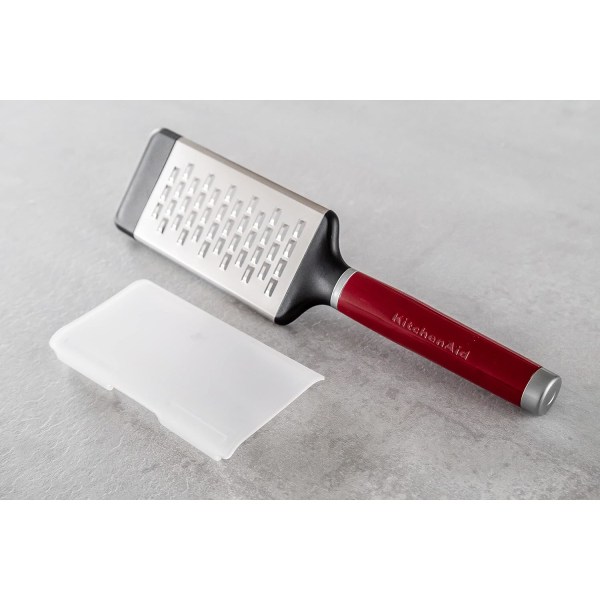 d Core Medium Etched Grater, Empire Red, 11,6 tommer, Rustfrit Rustfrit Stål, KAG320OHERE, DX260 Cheese Grater Tin Opener