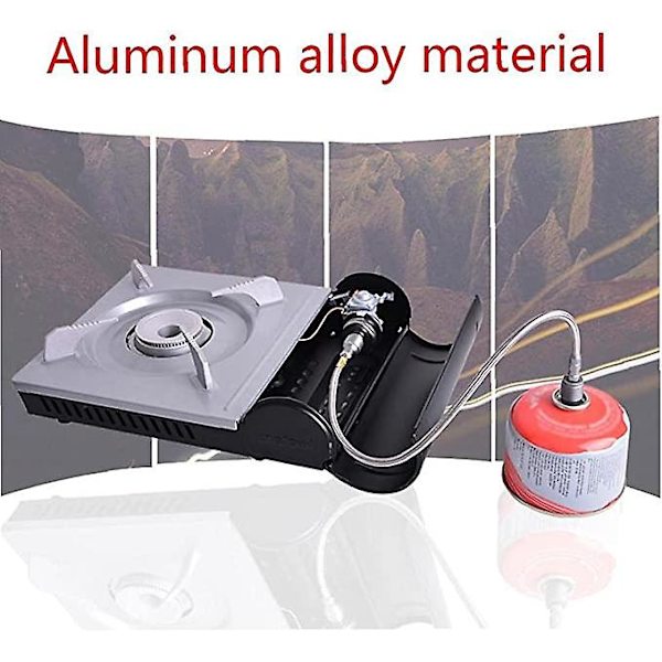 Gasadapterkonverter Campingspisanslutning Gasflaska Adapter För Utomhusvandring Picknick Trekking Inomhus (1st, Silver)
